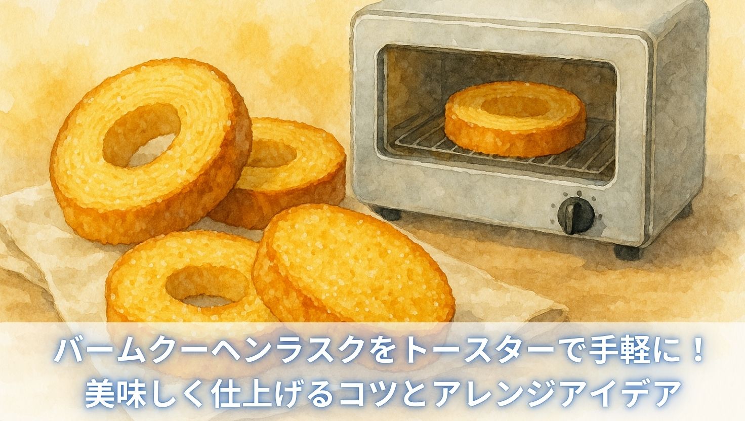 バームクーヘンラスクをトースターで手軽に！美味しく仕上げるコツとアレンジアイデア