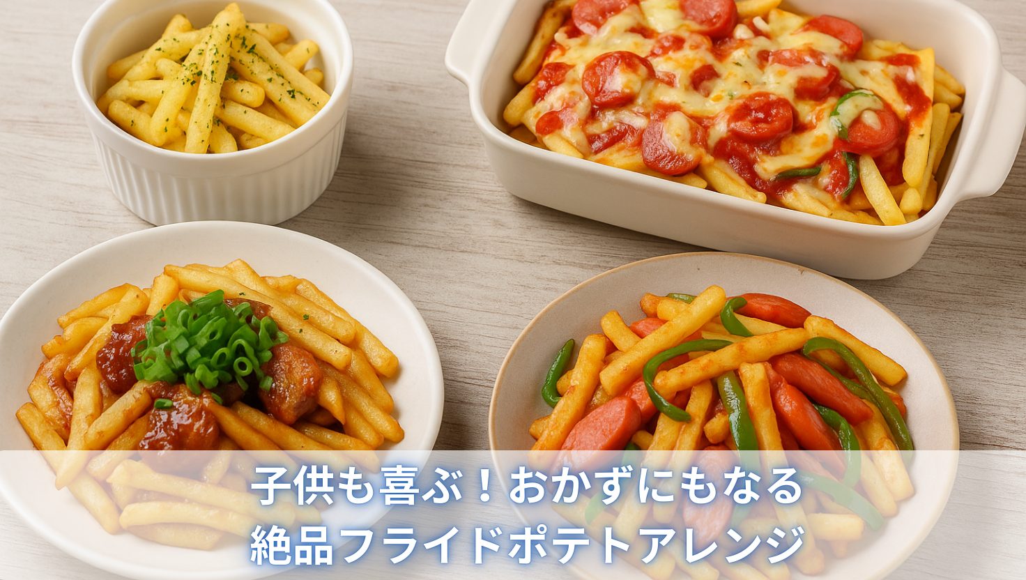 子供も喜ぶ！おかずにもなる絶品フライドポテトアレンジ