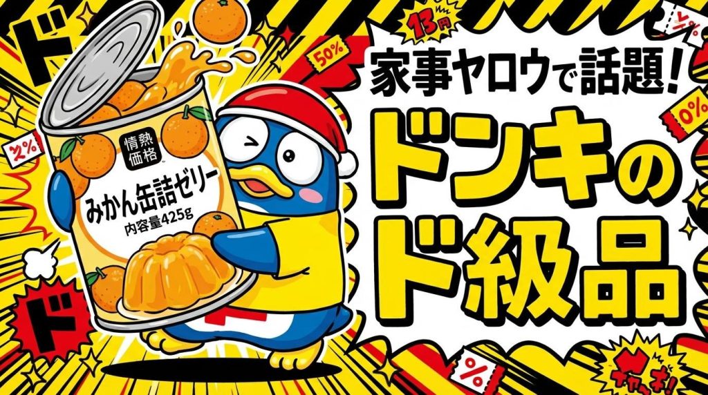 ドンキ みかん缶 ゼリー 家事ヤロウ