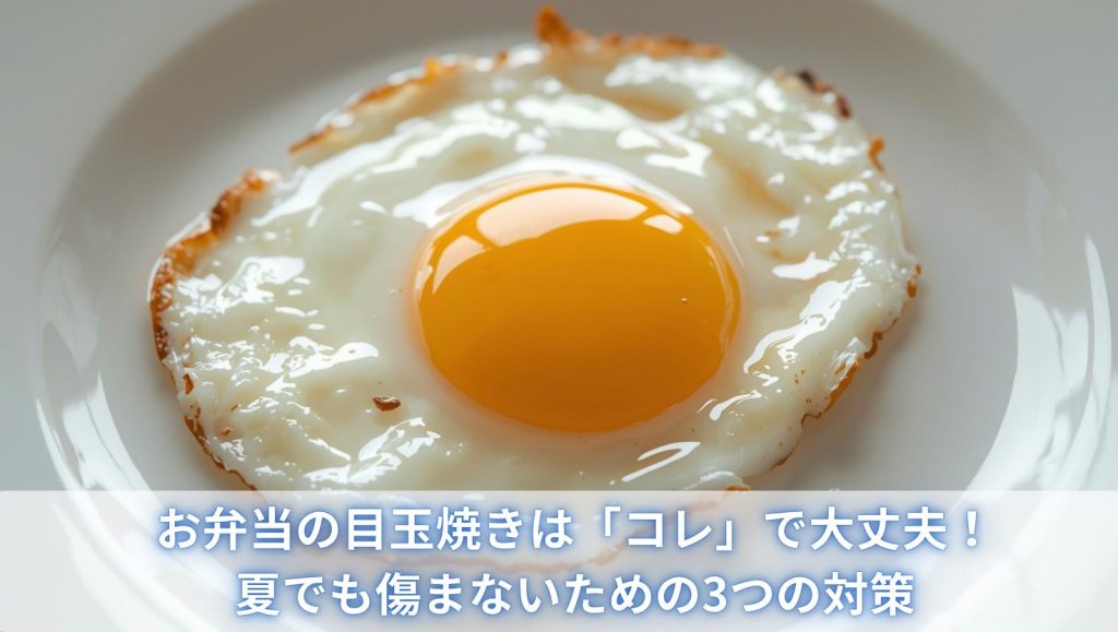 お弁当の目玉焼きは「コレ」で大丈夫！夏でも傷まないための3つの対策