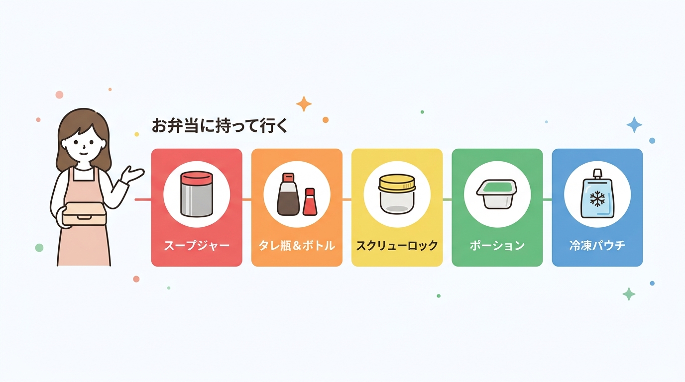 めんつゆをお弁当に持って行く方法5選