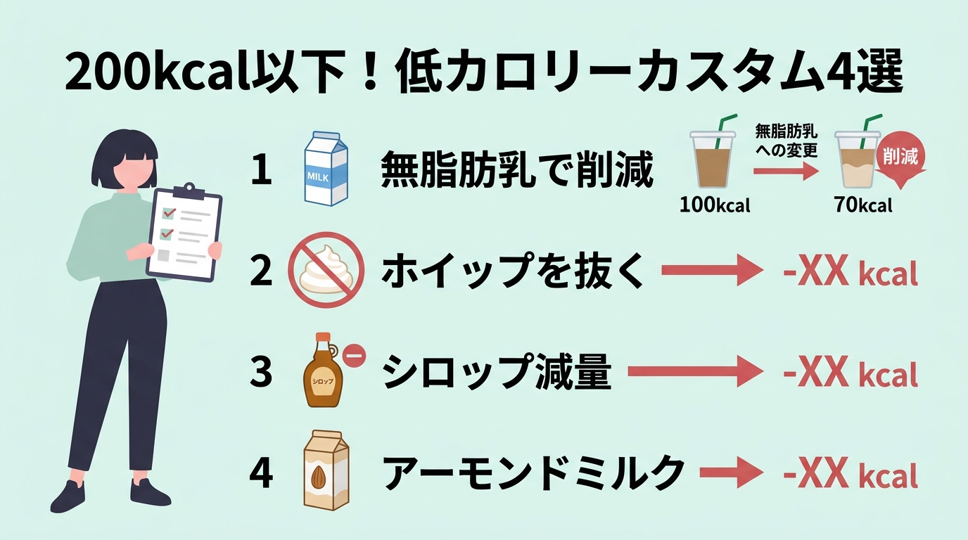 200kcal以下！低カロリーカスタム4選