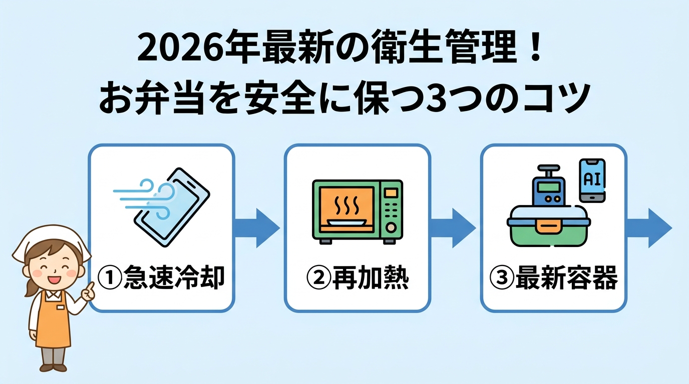 2026年最新の衛生管理！お弁当を安全に保つ3つのコツ