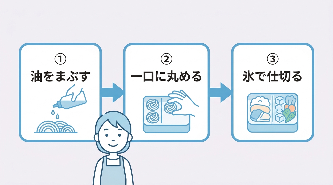 麺がくっつかない！美味しい詰め方3つ