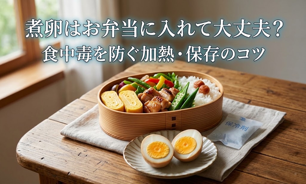 煮卵 お弁当に入れて大丈夫