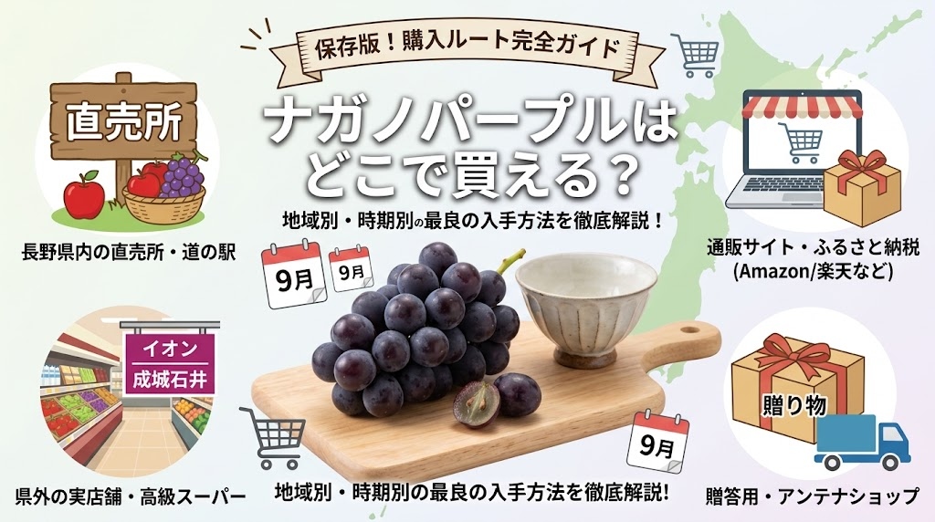 ナガノパープル どこで買える