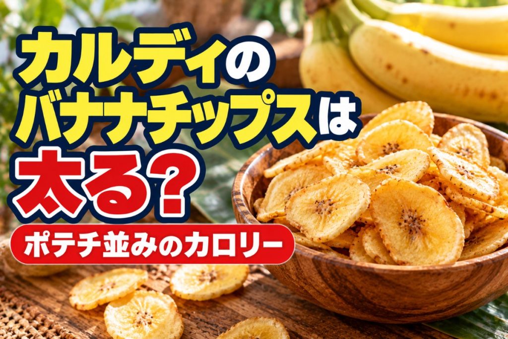 カルディのバナナチップスは太る？ポテチ並みのカロリー