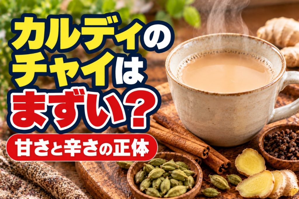 カルディのチャイはまずい？甘さと辛さの正体