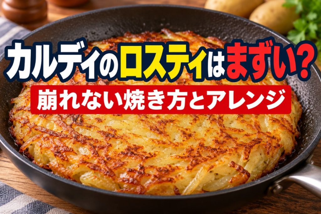 カルディのロスティはまずい？崩れない焼き方とアレンジ